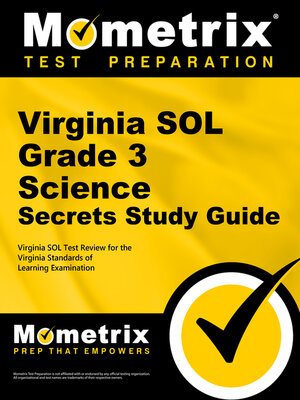cover image of Virginia SOL Grade 3 Science Secrets Study Guide